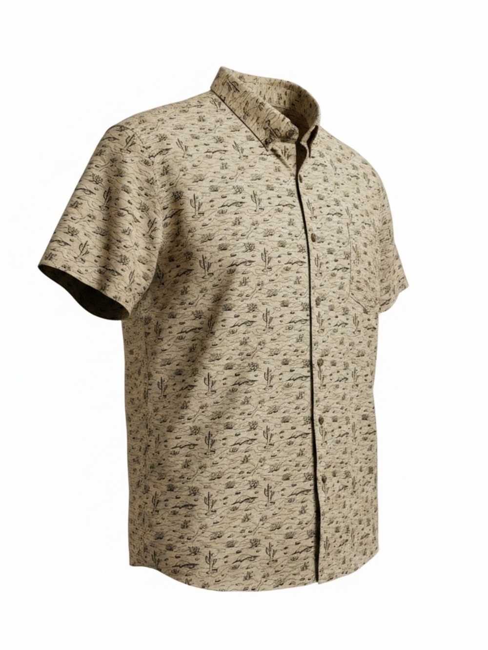 Molokai Surf Co Men’s Button Down Desert Print Shirt Size XXL